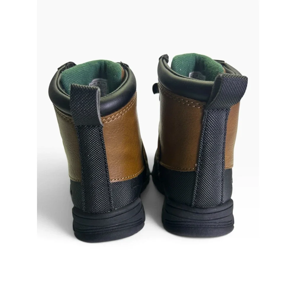 Polo Ralph Lauren Coley Mid II Snow Boots Boys Toddler Size 5 Brown Winter Warm